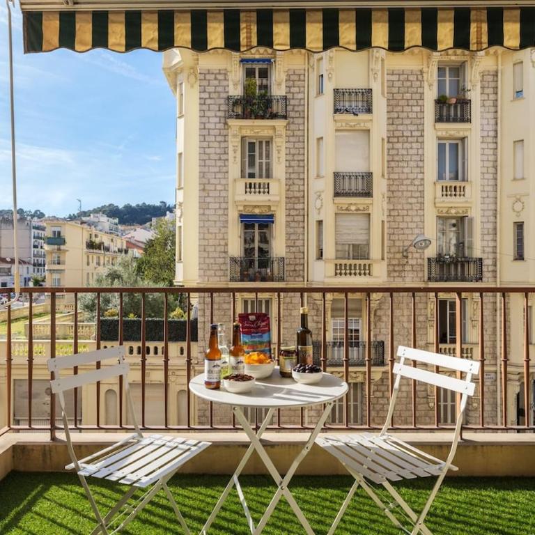 Charme niçois, 15min de la mer, 3 chambres, climatisation, terrasse - Appartement 3 Chambres - 57