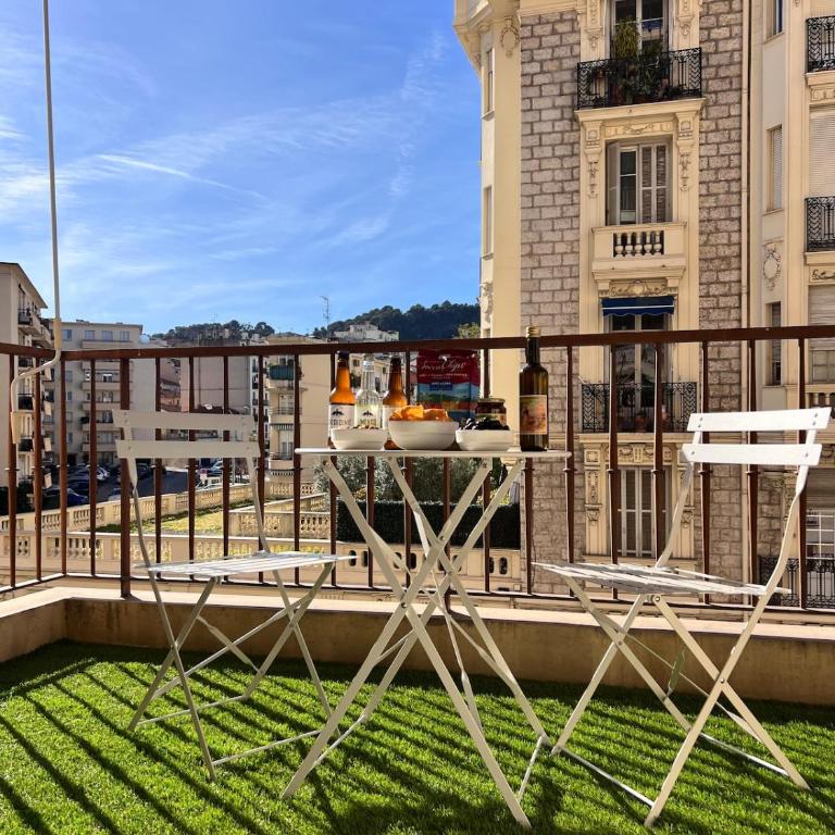 Charme niçois, 15min de la mer, 3 chambres, climatisation, terrasse - Appartement 3 Chambres - 1