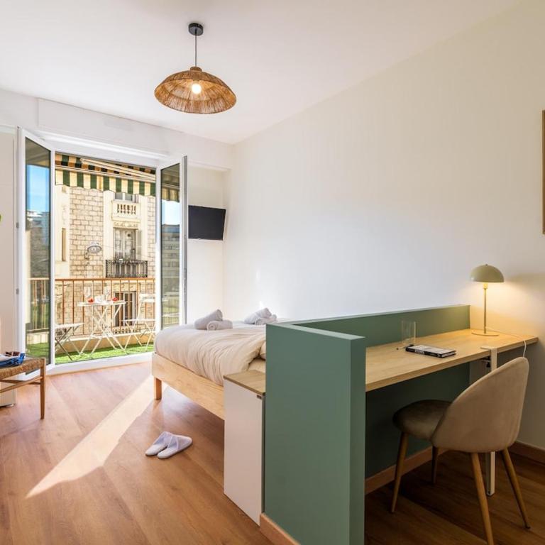 Charme niçois, 15min de la mer, 3 chambres, climatisation, terrasse - Appartement 3 Chambres - 2