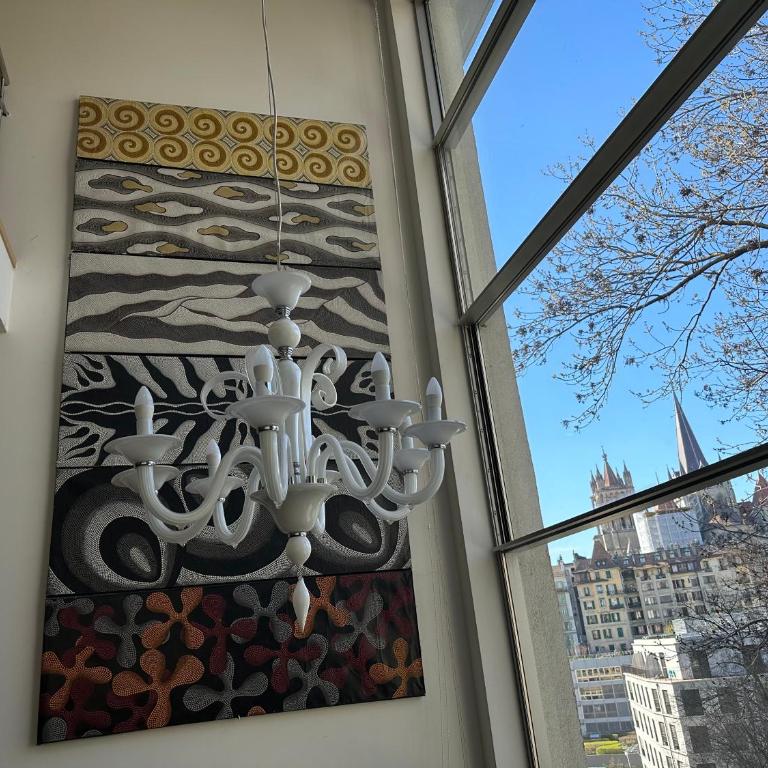 Luxury Duplex with Rooftop, View of Lausanne Cathedral - Loft-Apartment mit 3 Schlafzimmern - 14