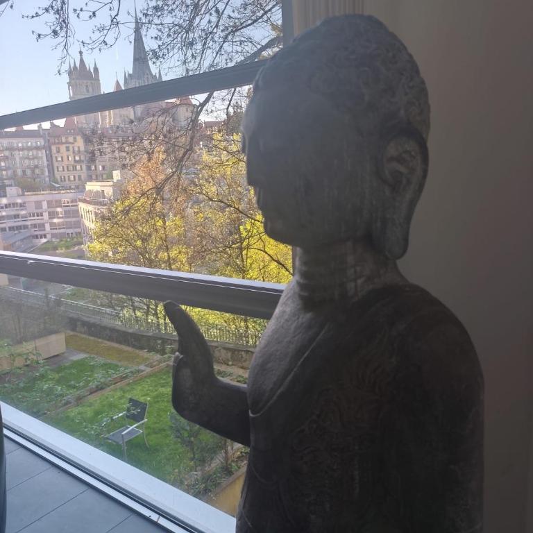 Luxury Duplex with Rooftop, View of Lausanne Cathedral - Loft-Apartment mit 3 Schlafzimmern - 15