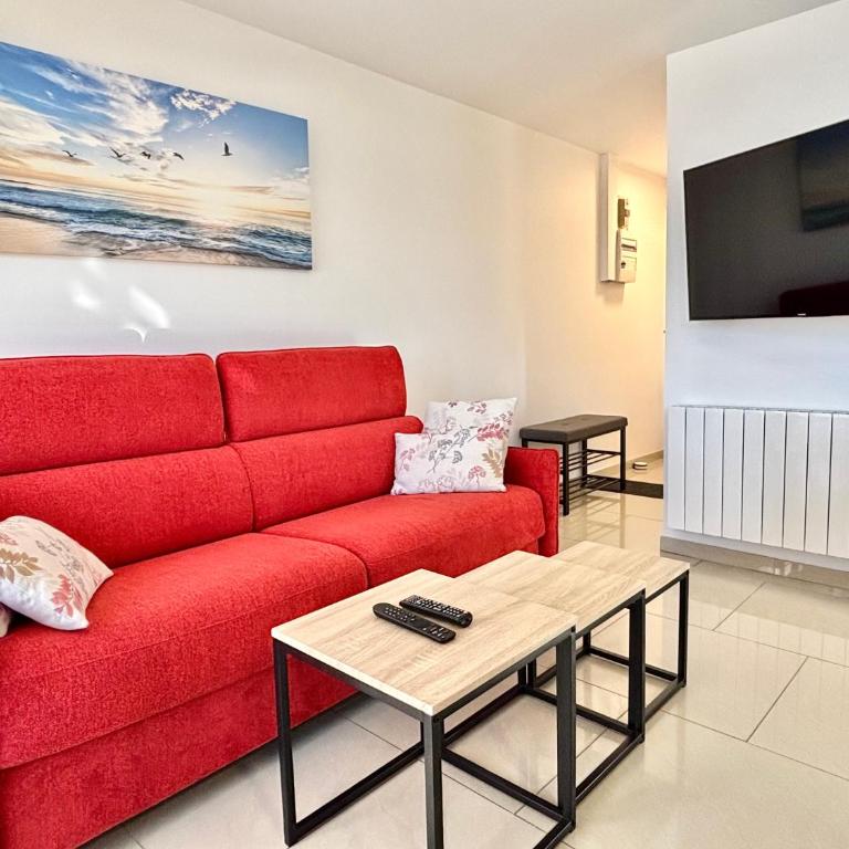 "L'Escale" - Balcon Vue Mer - Plage à 150m - Parking - Apartment mit 1 Schlafzimmer - 9