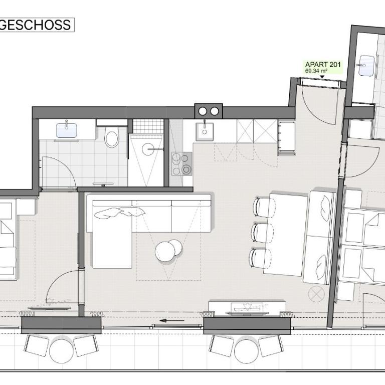Angelika Apartments - Superior Apartment mit Balkon - 5