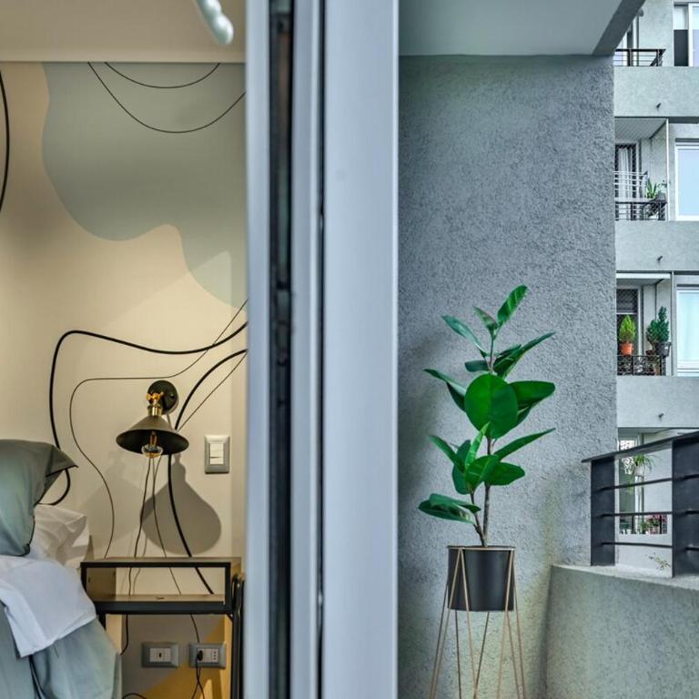 Apart completo con balcón, cercano a Est Metro y Barrio Italia - Apartamento de 1 dormitorio - 8