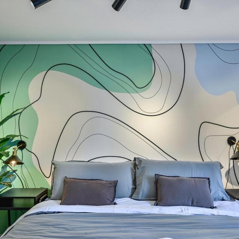 Apart completo con balcón, cercano a Est Metro y Barrio Italia - Apartamento de 1 dormitorio - 10