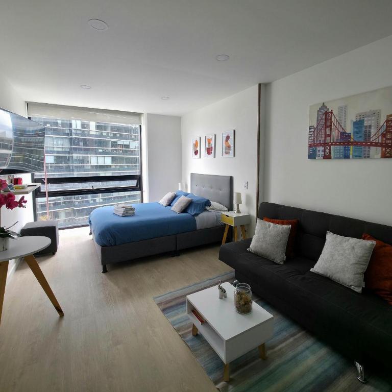 AH/Loft con Alexa, Parking, Gym, Coworking, Usaquén - Apartamento con vistas a la ciudad - 2