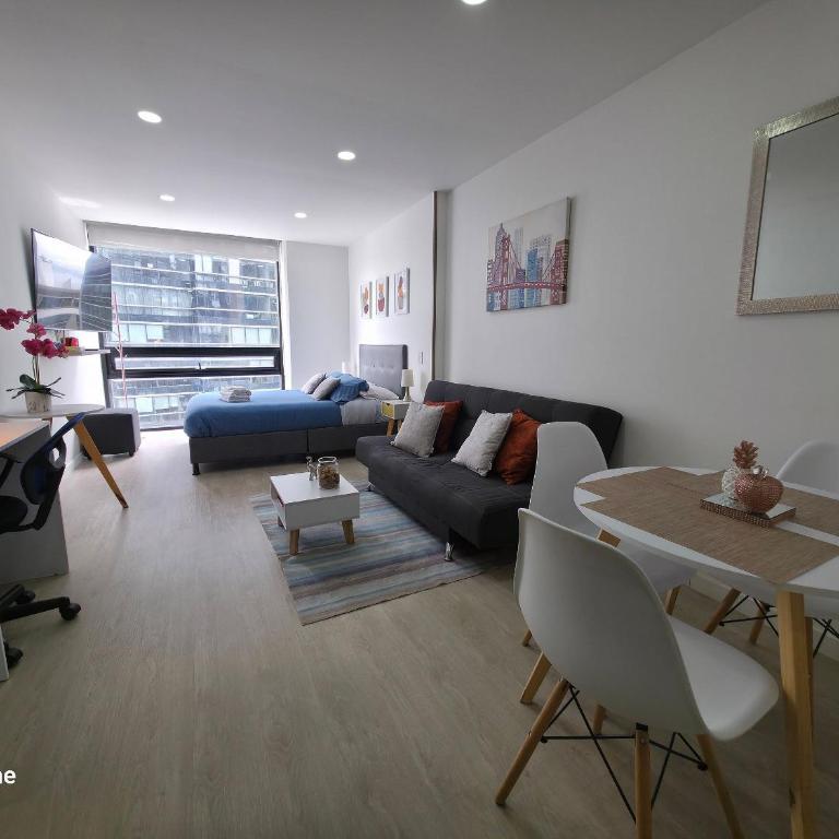 AH/Loft con Alexa, Parking, Gym, Coworking, Usaquén - Apartamento con vistas a la ciudad - 7