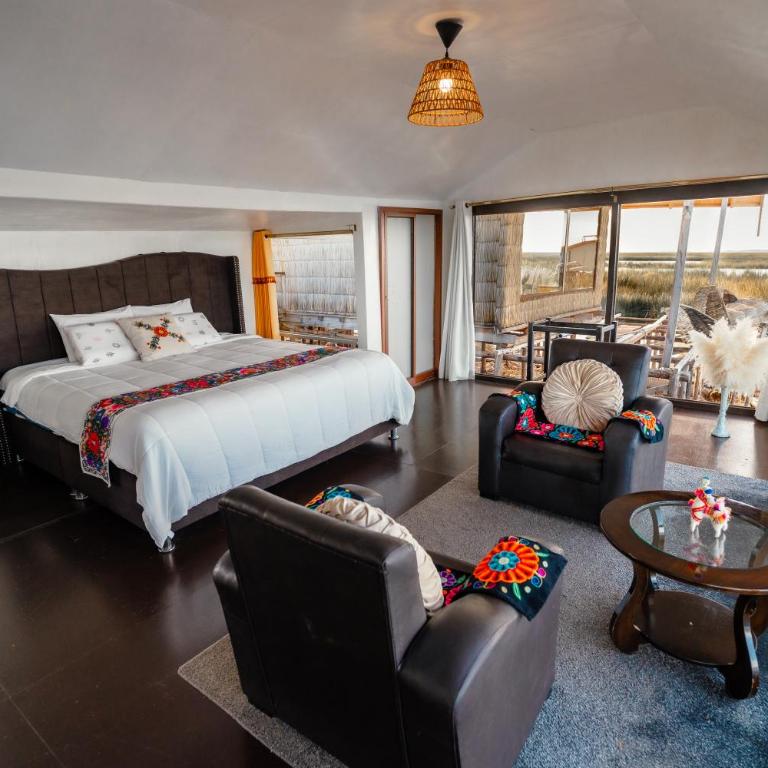 Uros Titicaca Lodge Puno - Double or Twin Room with Lake View - 8