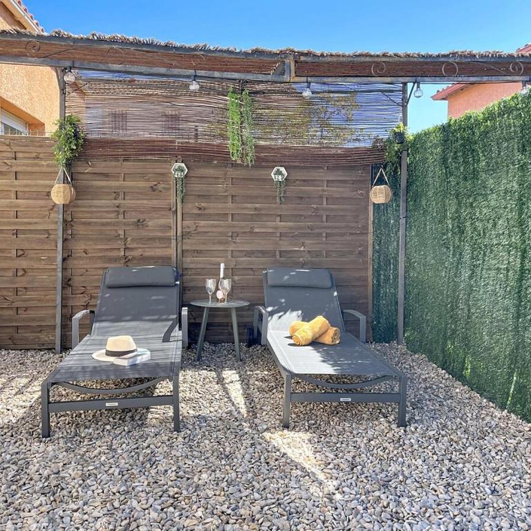 L Écrin du Sud 2ch clim wifi terrasse jardin - Maison 2 Chambres - 16