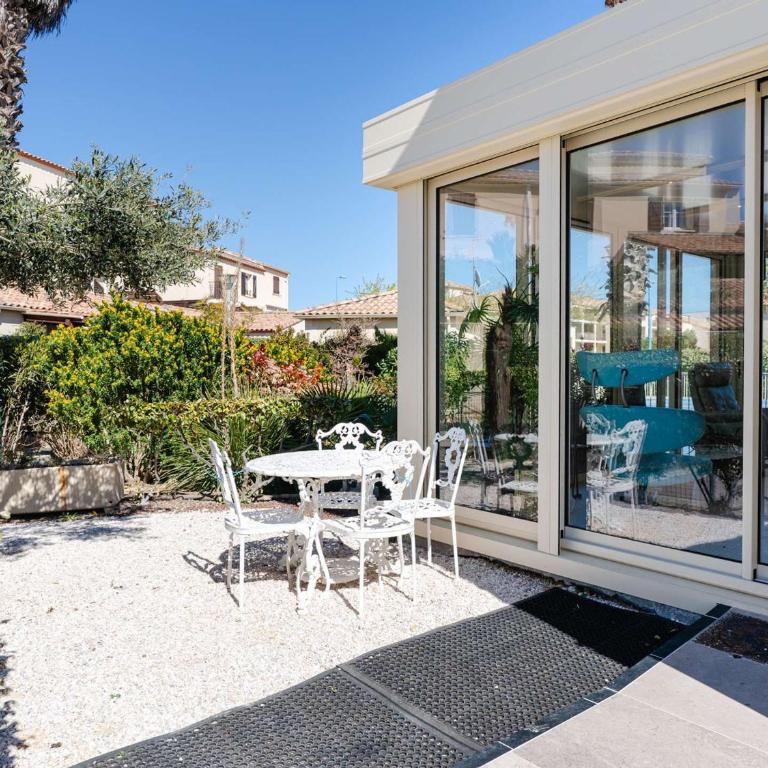 Pavillon 5 pièces avec piscine, terrasse et WIFI - 8 pers, Narbonne-Plage - FR-1-409-28 - Villa - 22