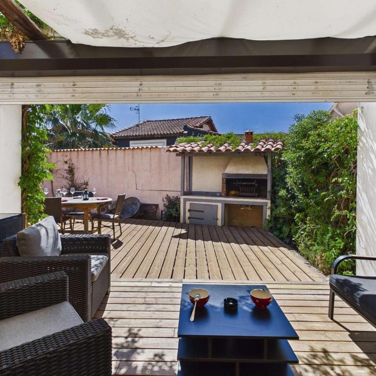 Maison climatisée avec jardin, terrasse et piscine, proche des campings - Marseillan - FR-1-326-693 - Maison de Vacances - 7
