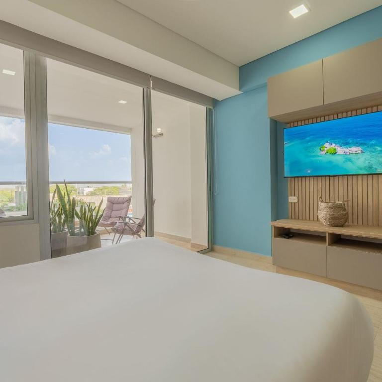 CB544 | Acogedora suite vista a la piscina - Studio with Balcony - 9