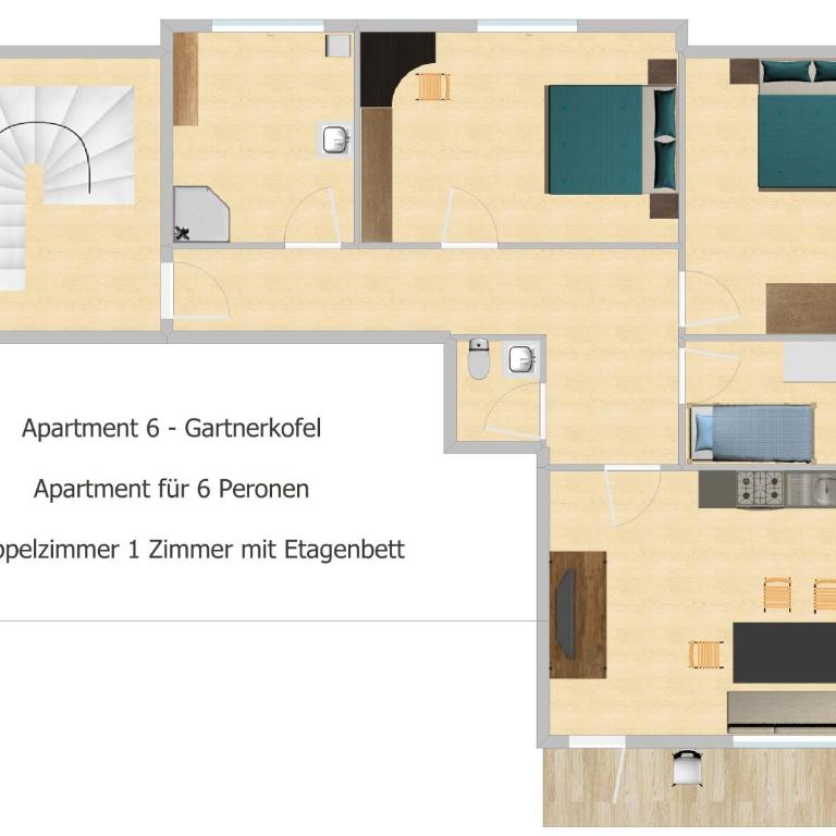 Apartmenthaus Pernull - Apartment mit 3 Schlafzimmern - 15