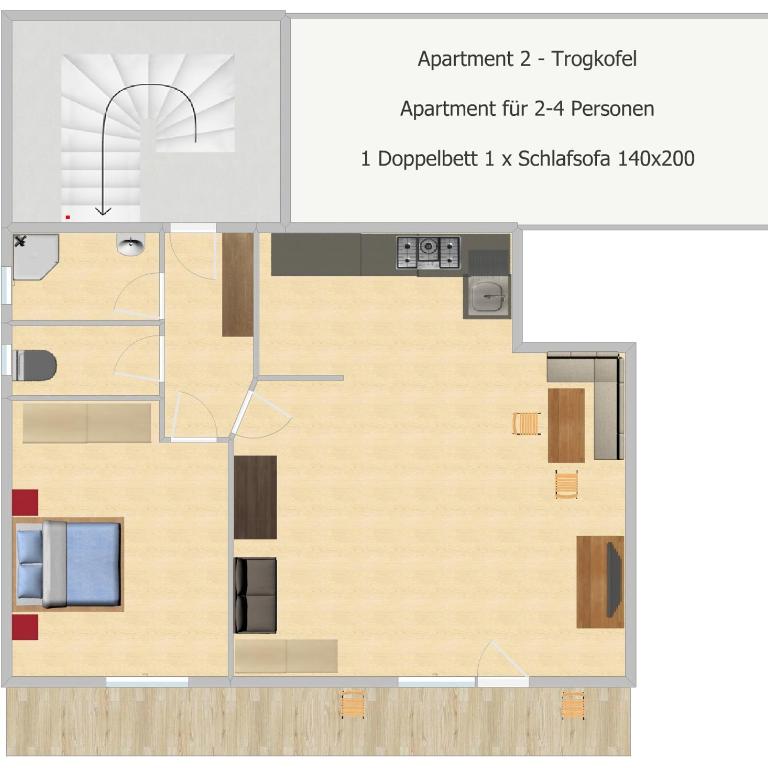 Apartmenthaus Pernull - Apartment mit Blick auf die Berge - 4