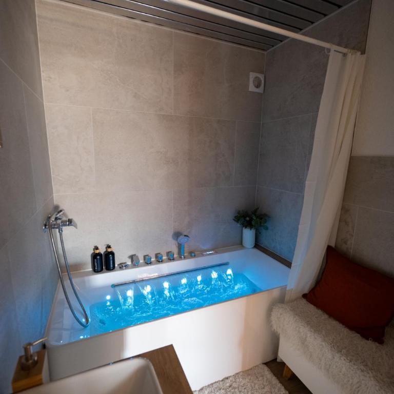 Chalet spa avec terrasse et vue alpine - Apartment mit 2 Schlafzimmern mit Balkon und Terrasse - 10