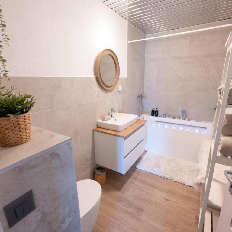 Chalet spa avec terrasse et vue alpine - Apartment mit 2 Schlafzimmern mit Balkon und Terrasse - 93