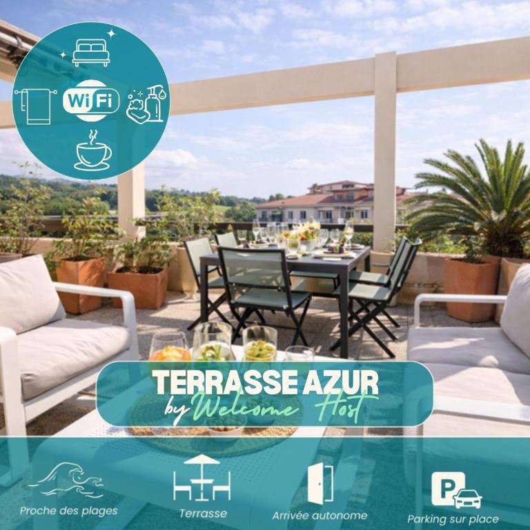 Terrasse Azur, grand appartement 4 pers, grande terrasse proche mer - Apartment with Terrace - 1
