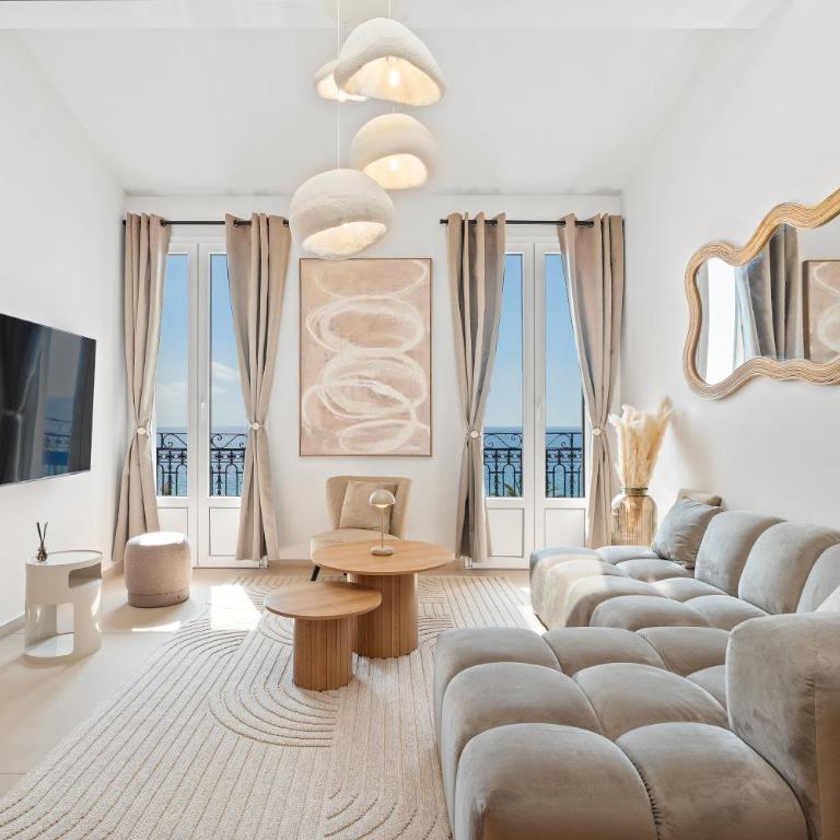 Nice Renting - PROMENADE - Luxury Loft Sea View Balcony Top Floor - Appartement 3 Chambres - Vue sur Mer - 2
