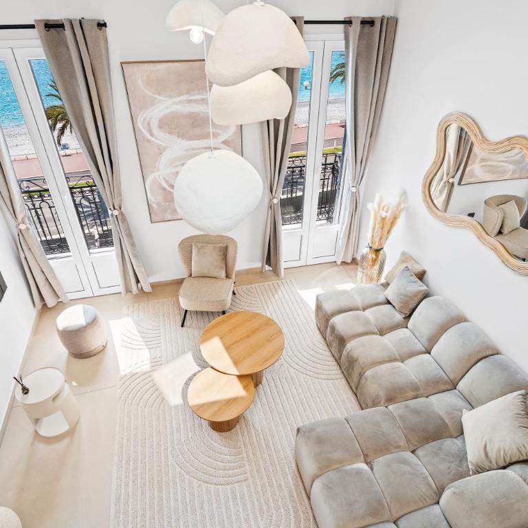 Nice Renting - PROMENADE - Luxury Loft Sea View Balcony Top Floor - Appartement 3 Chambres - Vue sur Mer - 8
