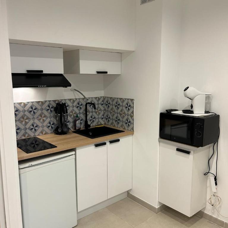 Studio cabine climatisé 4 couchages vue mer - Appartement 1 Chambre - 15