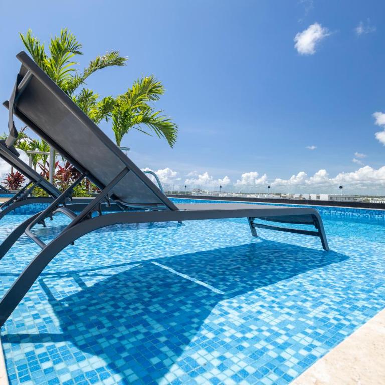 Infinity Pool Rooftop Luxury Studio Aldea Zama - Apartamento de 2 dormitorios - 3