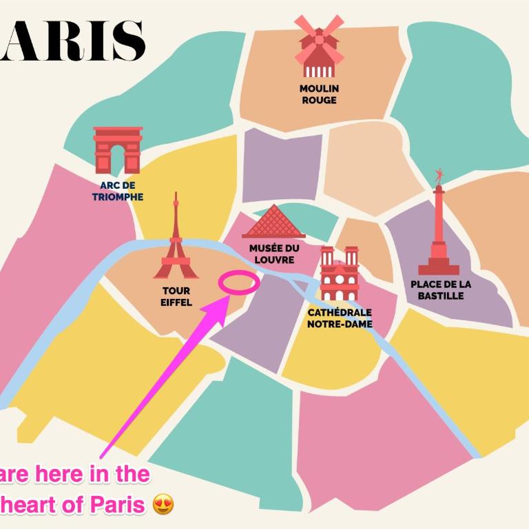 Lovely apartment 10 min walk to Louvre 3 Persons - Appartement 1 Chambre Deluxe - 24