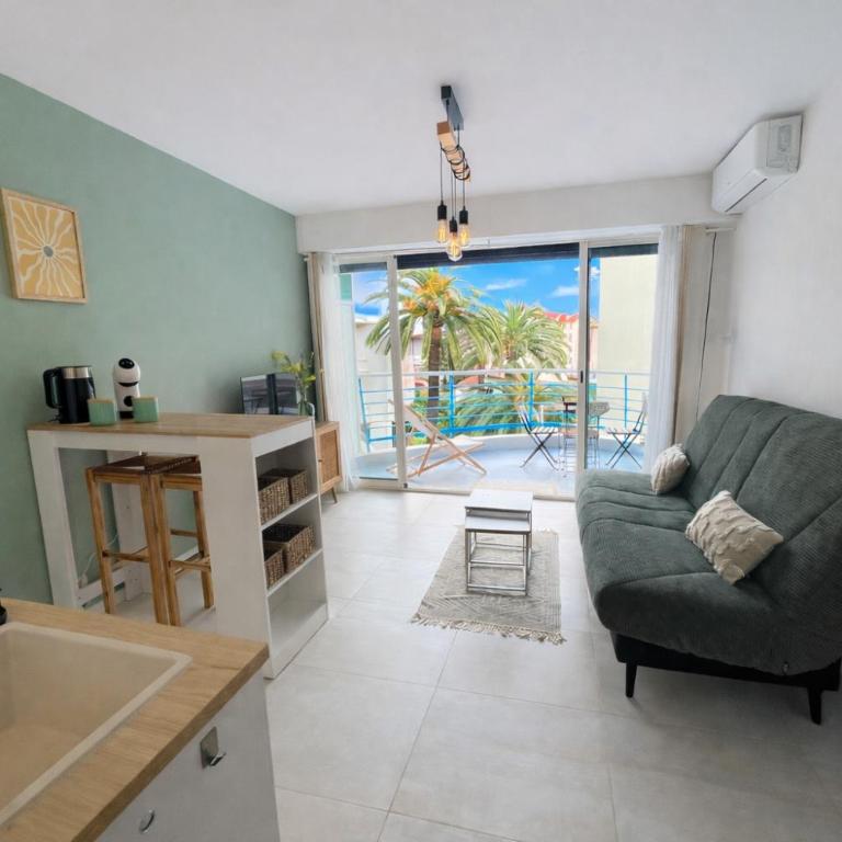 Le Cocon Azur - Studio 2P, Terrasse, AC, Plage - Studio - Vue sur Mer - 1