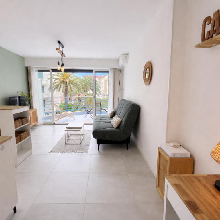 Le Cocon Azur - Studio 2P, Terrasse, AC, Plage - Studio - Vue sur Mer - 16