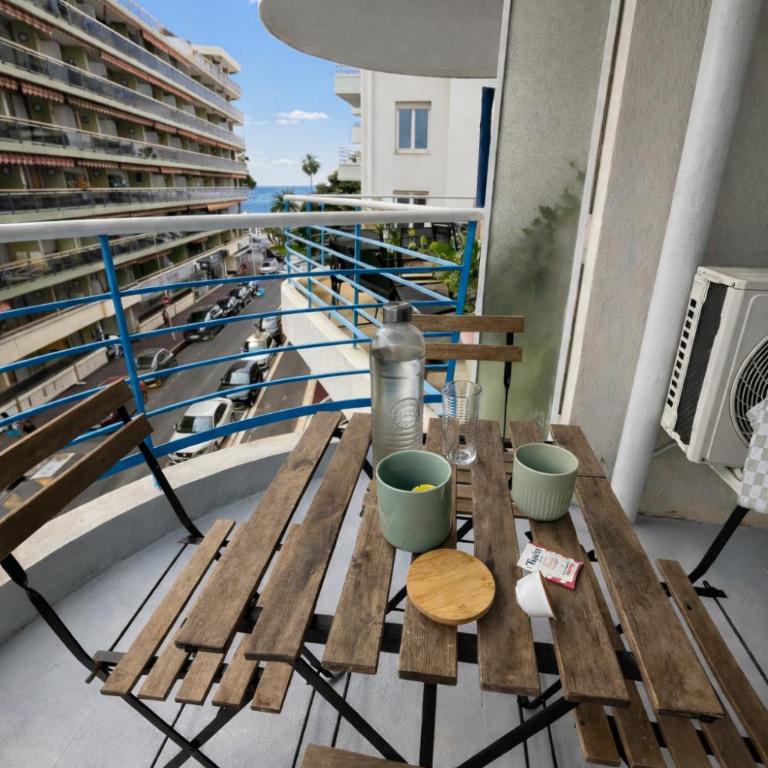 Le Cocon Azur - Studio 2P, Terrasse, AC, Plage - Studio - Vue sur Mer - 15