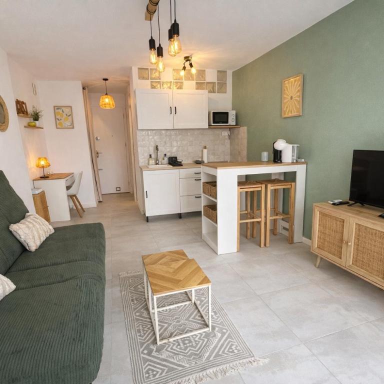 Le Cocon Azur - Studio 2P, Terrasse, AC, Plage - Studio - Vue sur Mer - 24
