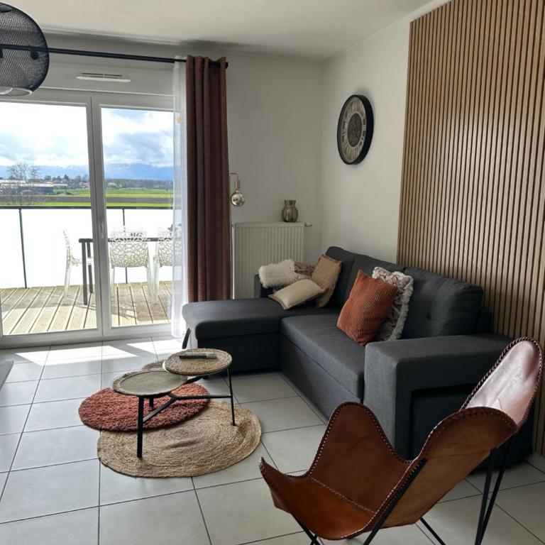 Face au Jura, appartement neuf 70m2, à 10 minutes de Genève pour 1 à 6 personnes - Appartement 2 Chambres - 2