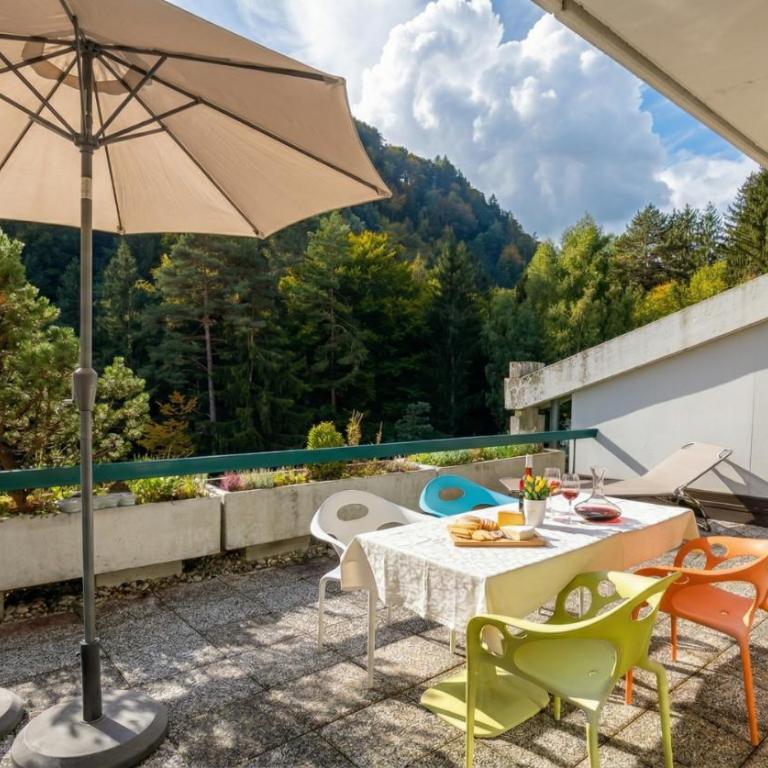 LB2 Seeappartement Haus Landskron mit direktem Seezugang am Ossiachersee - Apartment mit Terrasse - 9