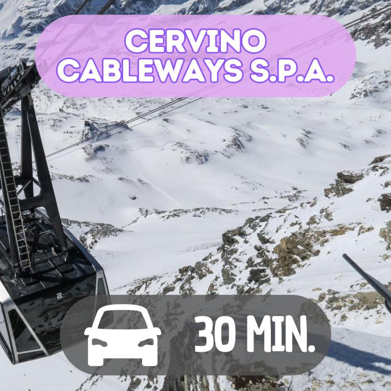 20 minutes from the Cervino Sky Paradise ski lift - Appartamento con 2 Camere da Letto, Balcone e Terrazza - 32