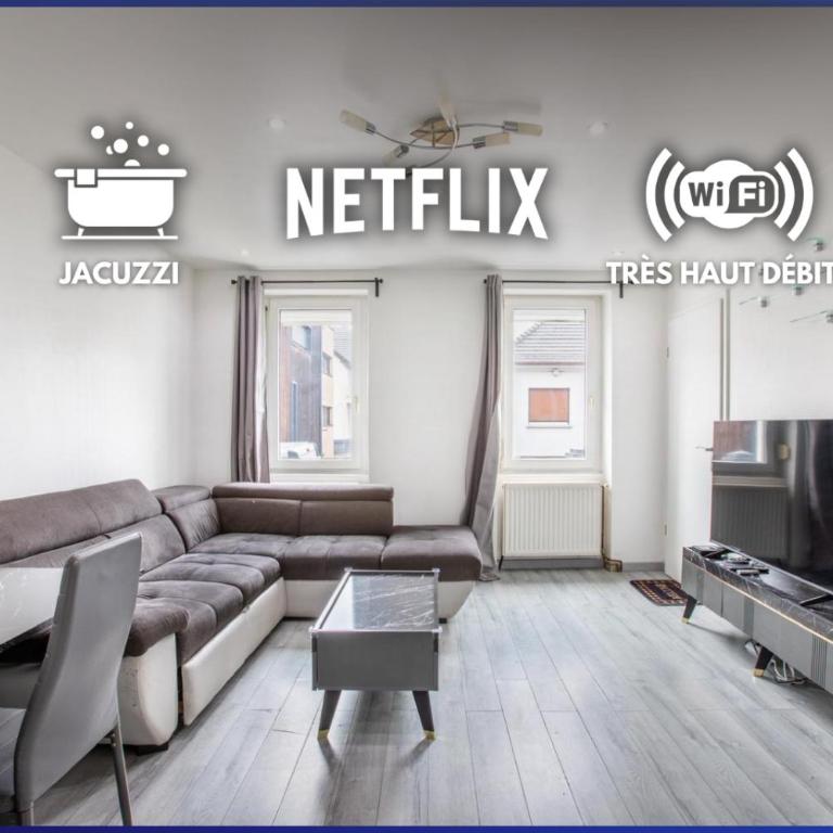 Appartement T3 avec Jacuzzi Privatif et Cour - Mulhouse - Apartment mit 2 Schlafzimmern - 1