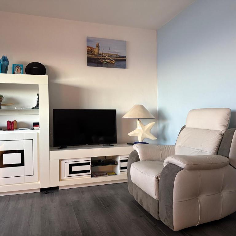 3p à Banyuls-sur-mer traversant mer-montagne - Two-Bedroom Apartment - 8