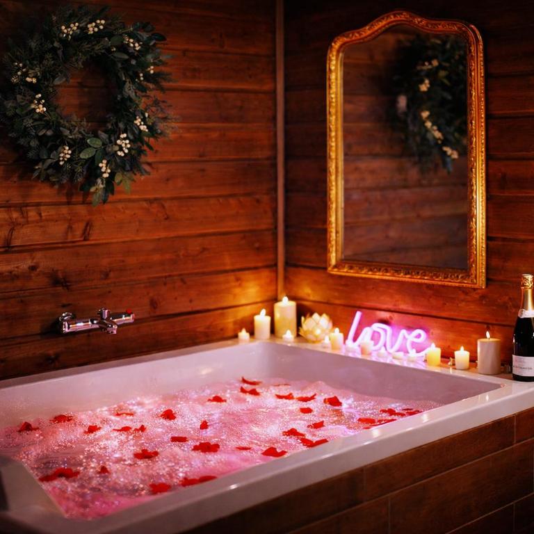Le Chalet romantique, SPA XXL, 5 min centre ville, Écran cinéma, Lit king size, cascade d'eau - Suite Deluxe avec Baignoire Spa - 2