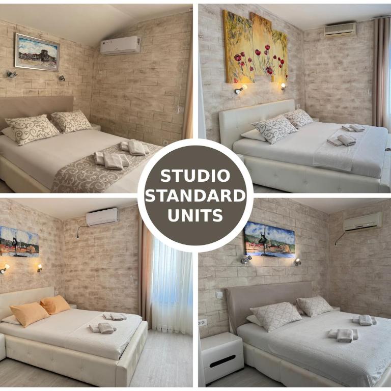 Guesthouse Apartments Čenić - Studio with Balcony and Partial Sea View - 1
