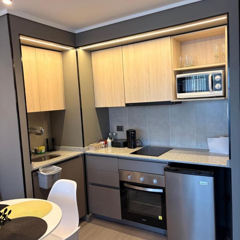 Cerca Movistar Arena con AC WiFi - Estacionamiento - One-Bedroom Apartment - 6