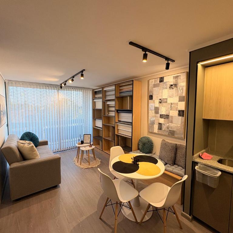 Cerca Movistar Arena con AC WiFi - Estacionamiento - One-Bedroom Apartment - 12