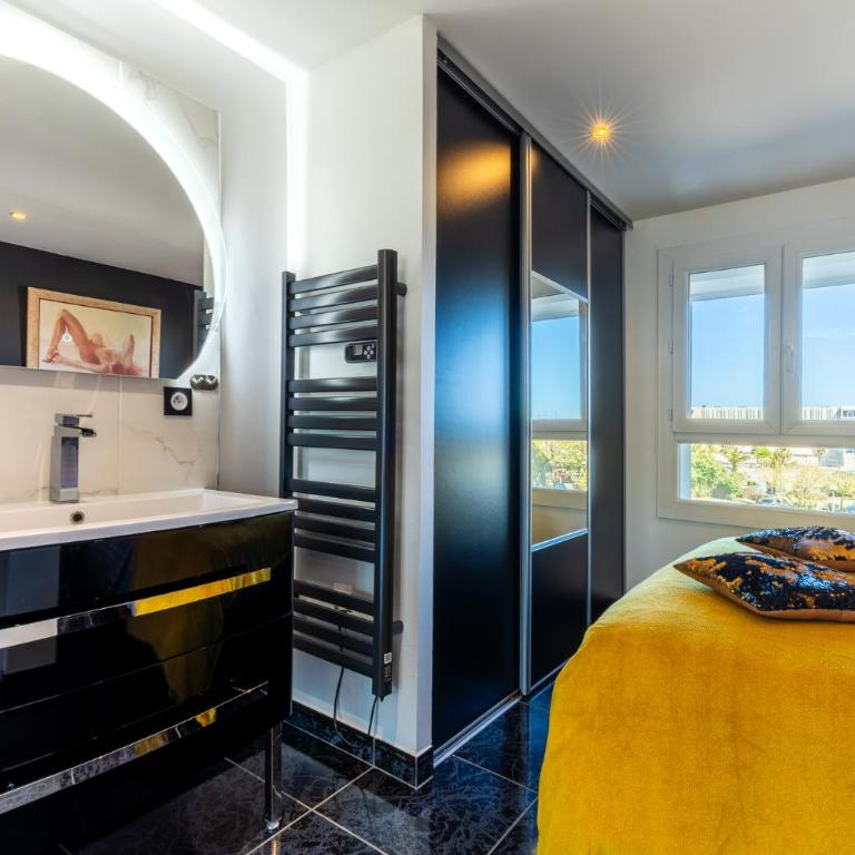 Cap Caline - Studio design Port Nature 5 coeur du Village Naturiste - Apartment mit 1 Schlafzimmer - 22