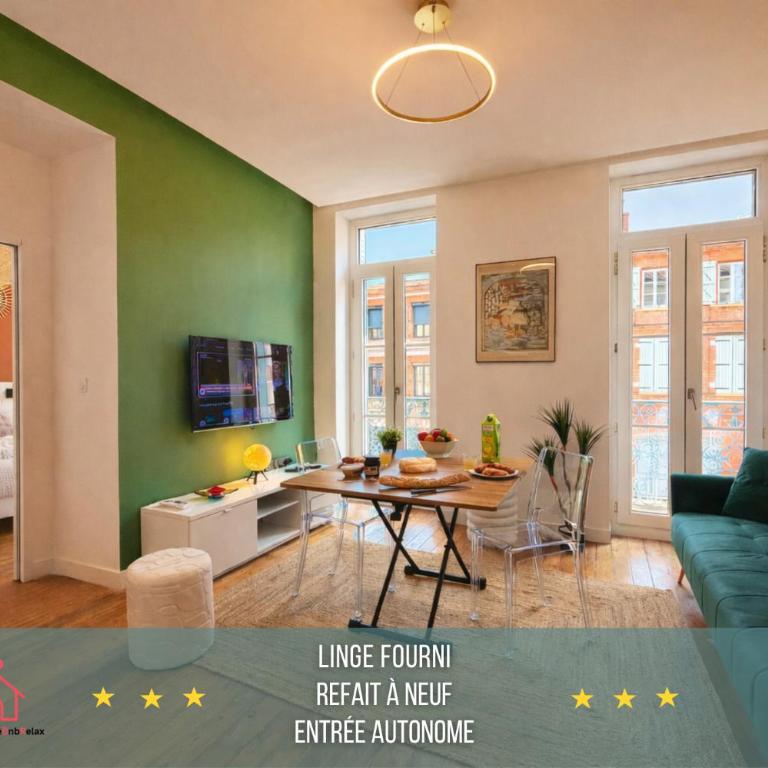 " L'élégance à la Toulousaine " Wifi - Gare - Appartamento Deluxe con 1 Camera da Letto - 1