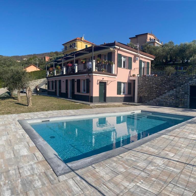 Villa swimming pool Ca'Du'Ma' Portofino view est - Apartamento de 1 dormitorio con vistas a la piscina - 19
