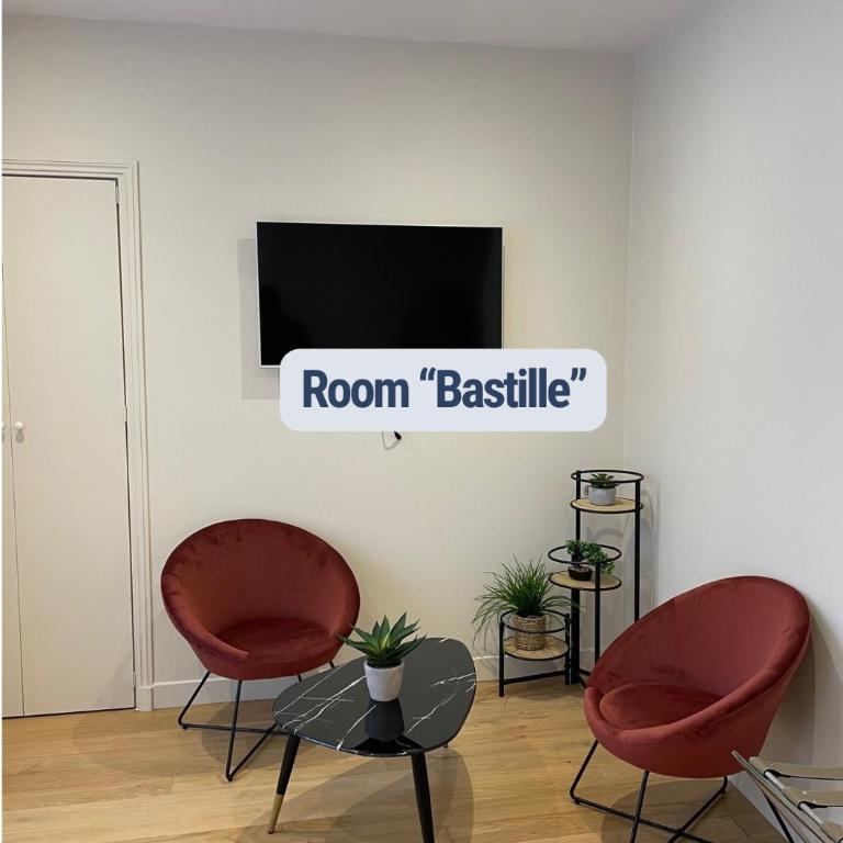 Les Chambres du Faubourg - Chambre Double avec Salle de Bains Privative - 12