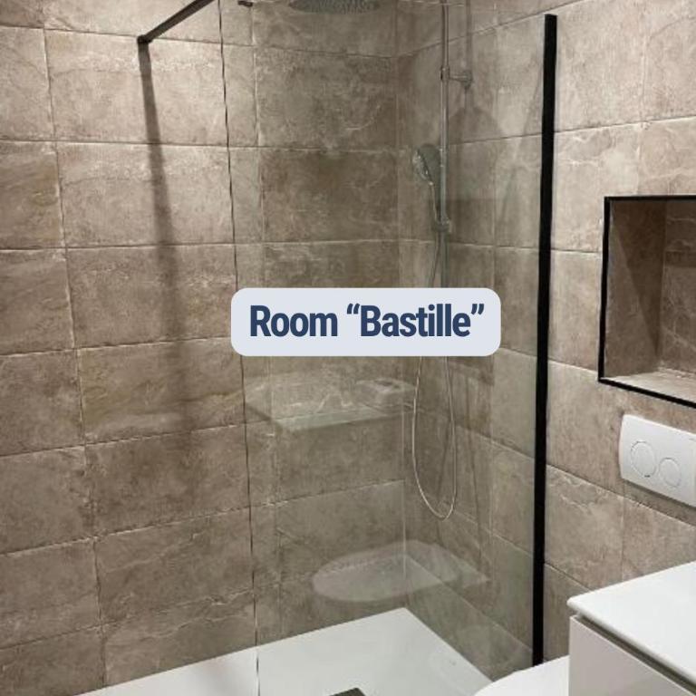 Les Chambres du Faubourg - Chambre Double avec Salle de Bains Privative - 13