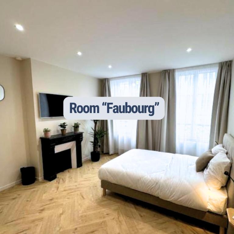 Les Chambres du Faubourg - Chambre Double avec Salle de Bains Privative - 35