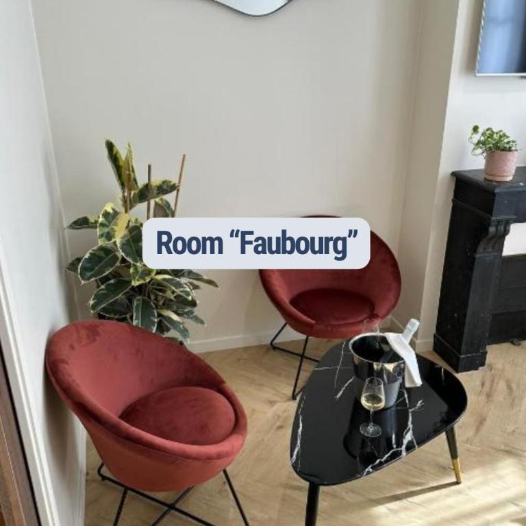 Les Chambres du Faubourg - Chambre Double avec Salle de Bains Privative - 36