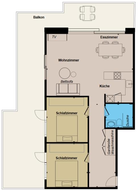 Alphubel PEAK - Apartment mit 2 Schlafzimmern - 9