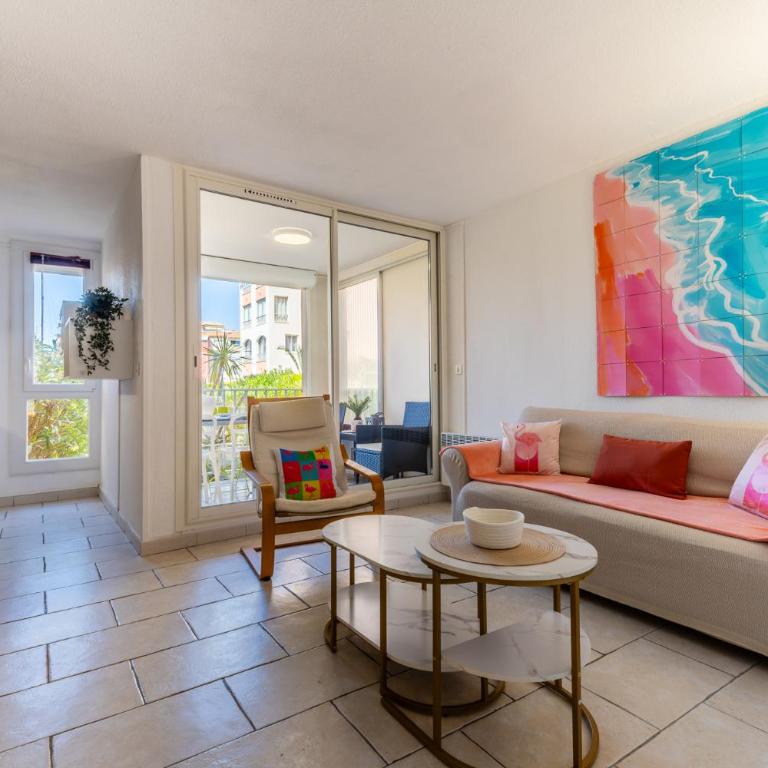 Le Cap Playa - Appartement calme - Avant port - terrasse - proche plages - Two-Bedroom Apartment - 3