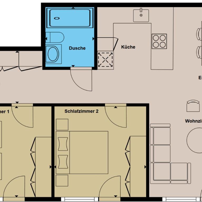 Alphubel PEAK - Apartment mit 2 Schlafzimmern - 1