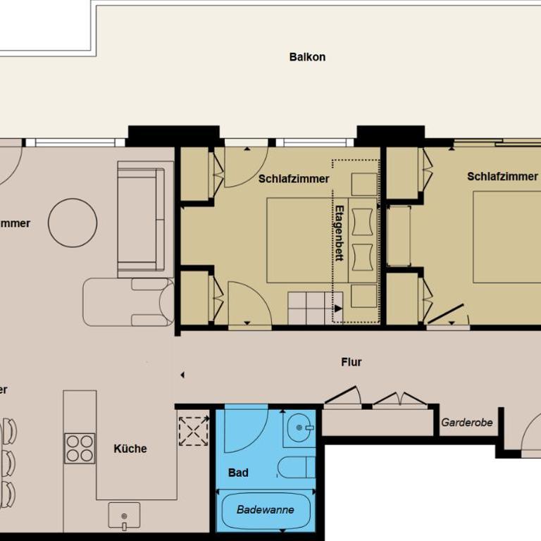Alphubel PEAK - Apartment mit 3 Schlafzimmern - 11